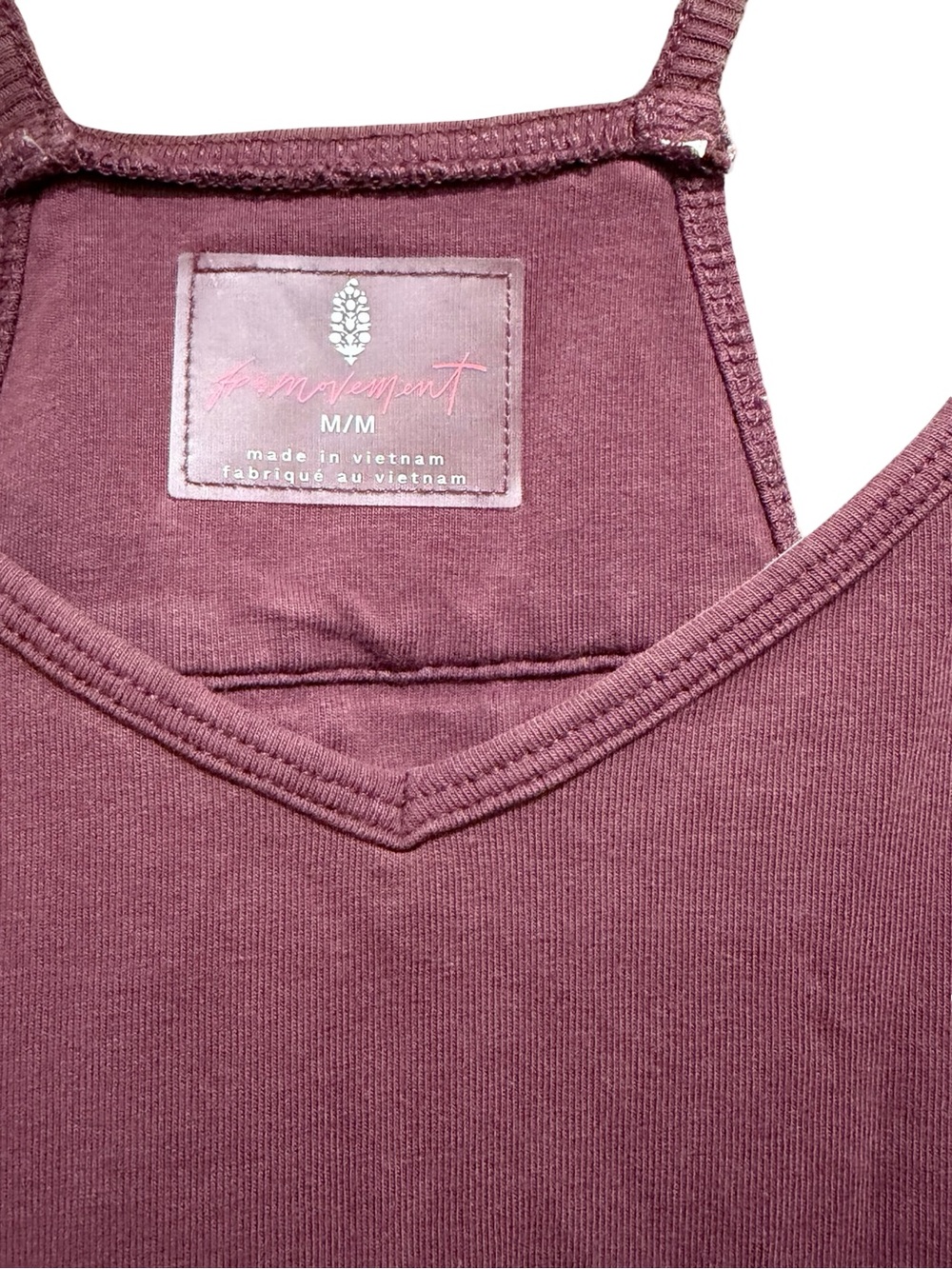 🌟 Free People Movement Hot Shot Onesie Pomegranate Slouchy Romper Size M - Picture 5 of 12